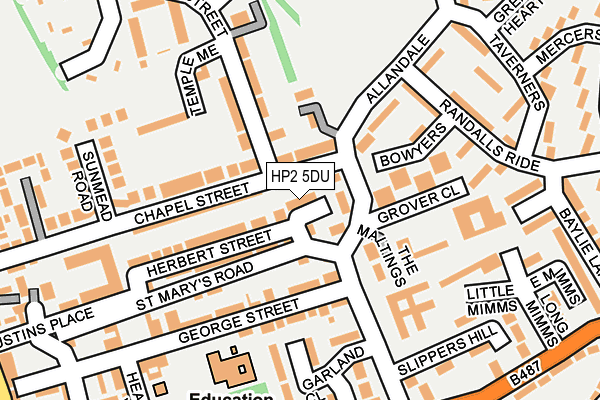 HP2 5DU map - OS OpenMap – Local (Ordnance Survey)