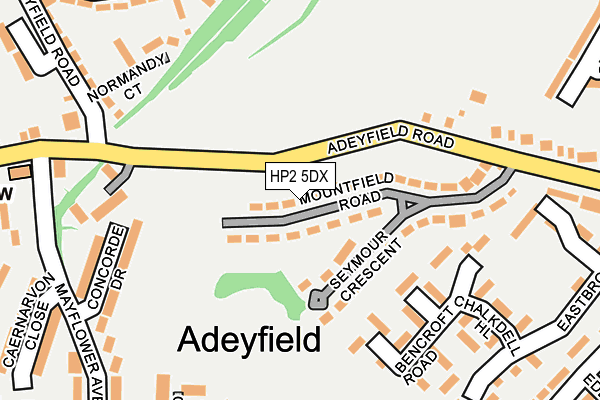 HP2 5DX map - OS OpenMap – Local (Ordnance Survey)