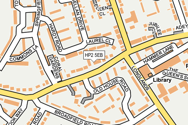 HP2 5EB map - OS OpenMap – Local (Ordnance Survey)