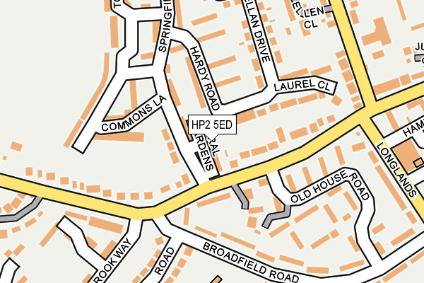 HP2 5ED map - OS OpenMap – Local (Ordnance Survey)