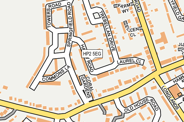 HP2 5EG map - OS OpenMap – Local (Ordnance Survey)