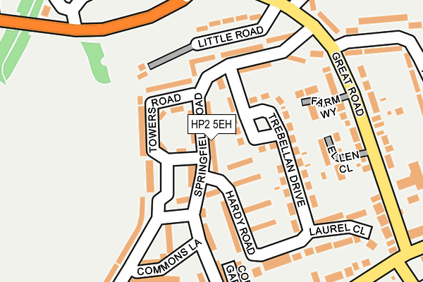 HP2 5EH map - OS OpenMap – Local (Ordnance Survey)