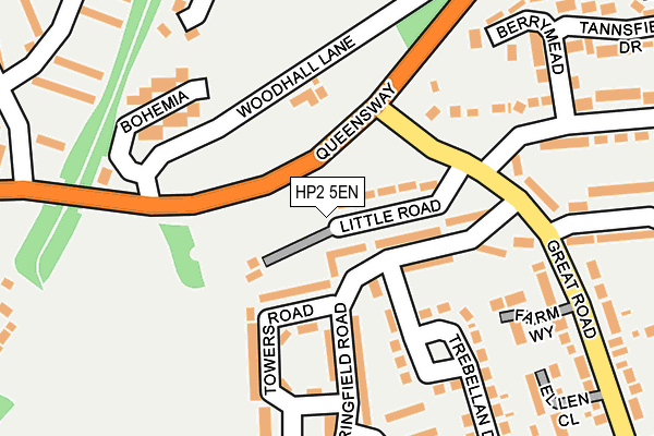 HP2 5EN map - OS OpenMap – Local (Ordnance Survey)