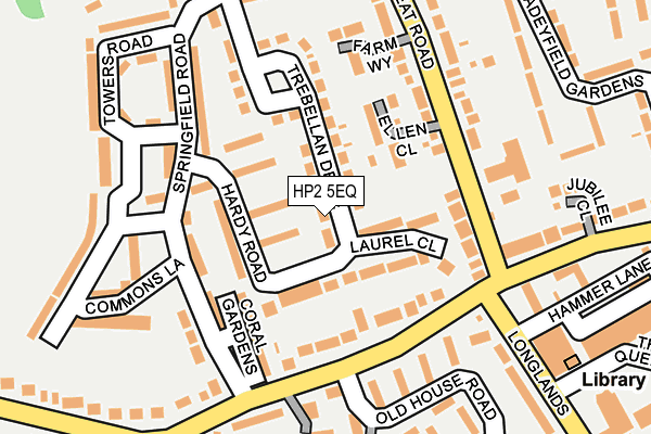 HP2 5EQ map - OS OpenMap – Local (Ordnance Survey)