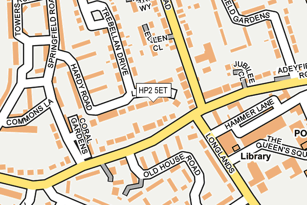 HP2 5ET map - OS OpenMap – Local (Ordnance Survey)