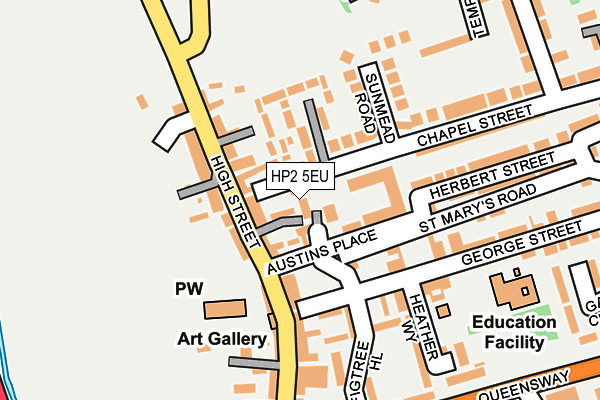 HP2 5EU map - OS OpenMap – Local (Ordnance Survey)