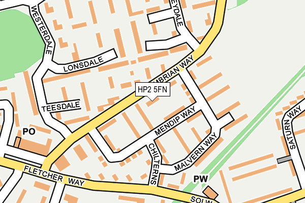 HP2 5FN map - OS OpenMap – Local (Ordnance Survey)