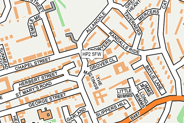 HP2 5FW map - OS OpenMap – Local (Ordnance Survey)