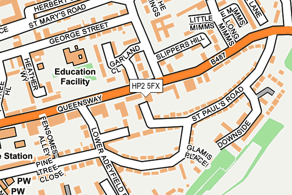 HP2 5FX map - OS OpenMap – Local (Ordnance Survey)