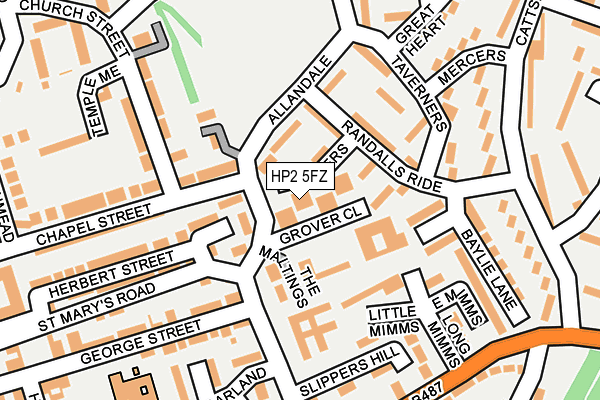 HP2 5FZ map - OS OpenMap – Local (Ordnance Survey)