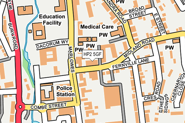 HP2 5GF map - OS OpenMap – Local (Ordnance Survey)