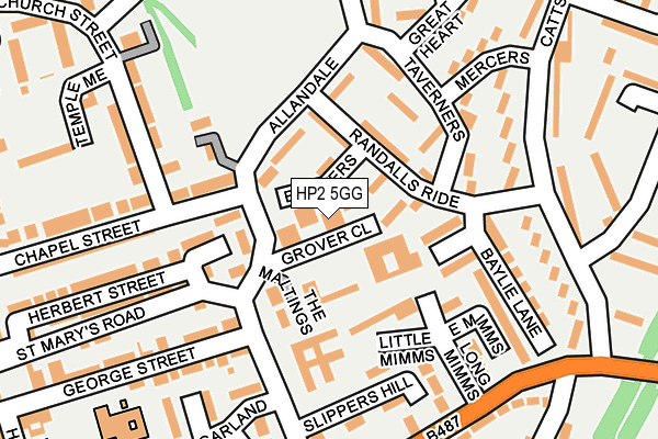 HP2 5GG map - OS OpenMap – Local (Ordnance Survey)