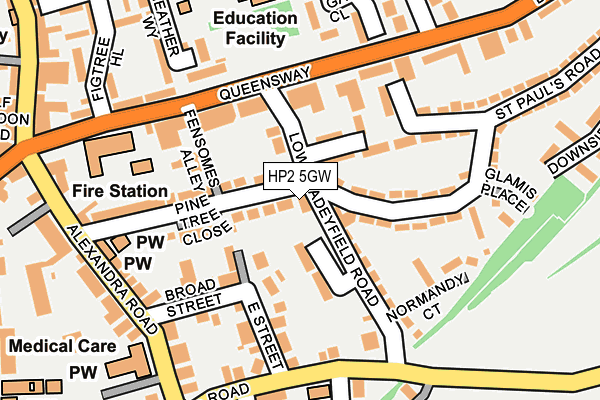HP2 5GW map - OS OpenMap – Local (Ordnance Survey)