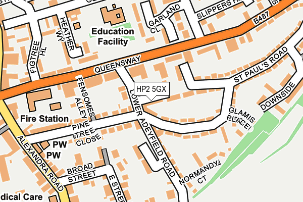 HP2 5GX map - OS OpenMap – Local (Ordnance Survey)