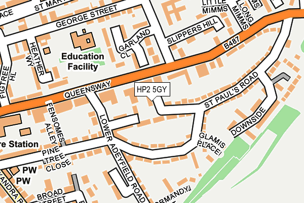 HP2 5GY map - OS OpenMap – Local (Ordnance Survey)