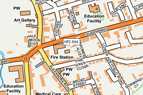 HP2 5HA map - OS OpenMap – Local (Ordnance Survey)