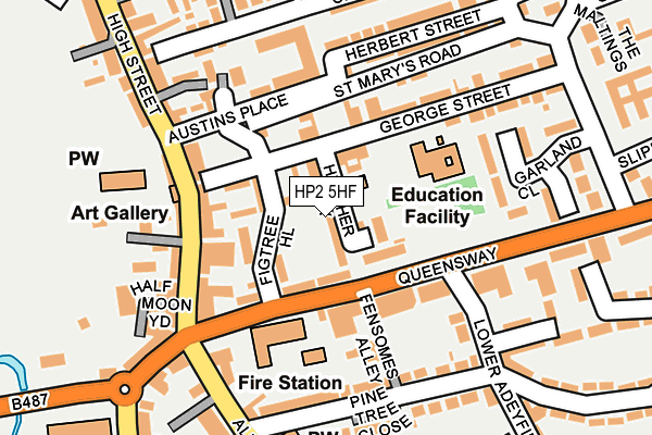 HP2 5HF map - OS OpenMap – Local (Ordnance Survey)