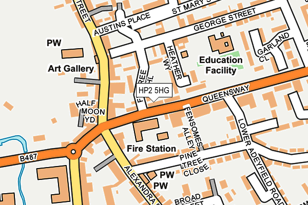 HP2 5HG map - OS OpenMap – Local (Ordnance Survey)
