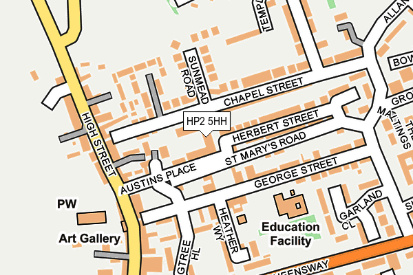 HP2 5HH map - OS OpenMap – Local (Ordnance Survey)