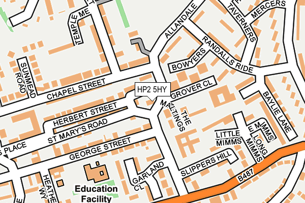 HP2 5HY map - OS OpenMap – Local (Ordnance Survey)