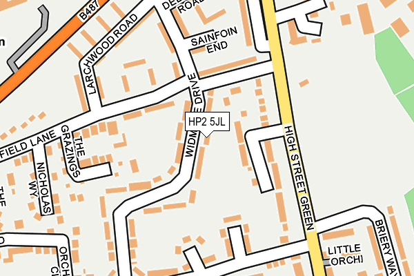 HP2 5JL map - OS OpenMap – Local (Ordnance Survey)