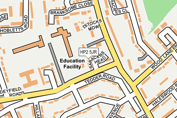 HP2 5JR map - OS OpenMap – Local (Ordnance Survey)