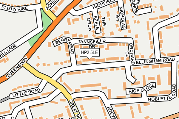 HP2 5LE map - OS OpenMap – Local (Ordnance Survey)