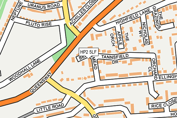 HP2 5LF map - OS OpenMap – Local (Ordnance Survey)