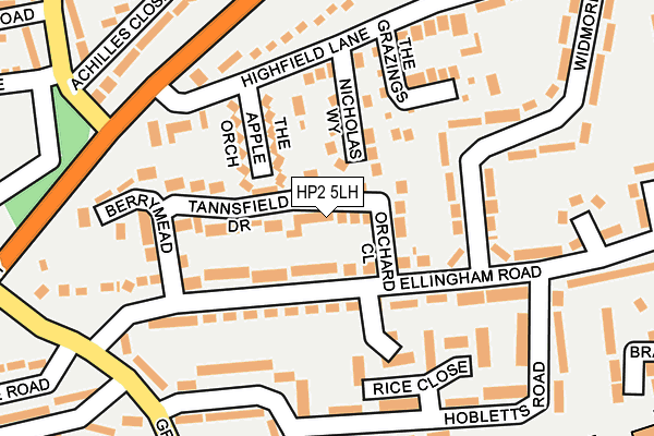 HP2 5LH map - OS OpenMap – Local (Ordnance Survey)