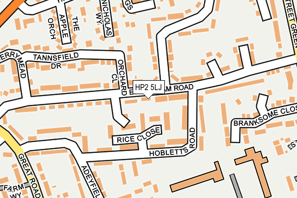 HP2 5LJ map - OS OpenMap – Local (Ordnance Survey)
