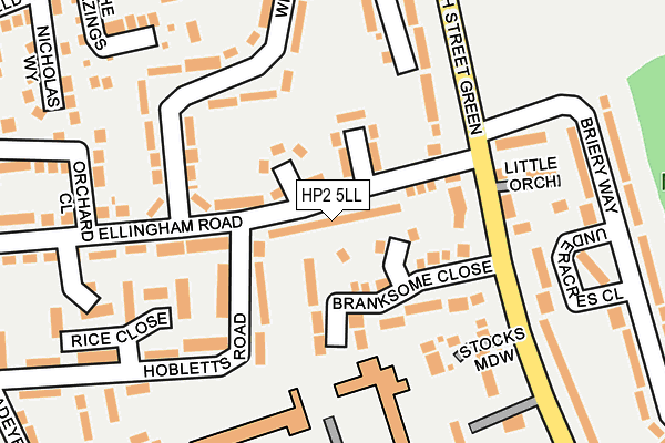 HP2 5LL map - OS OpenMap – Local (Ordnance Survey)