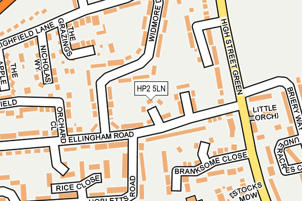 HP2 5LN map - OS OpenMap – Local (Ordnance Survey)