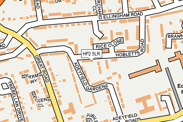 HP2 5LR map - OS OpenMap – Local (Ordnance Survey)