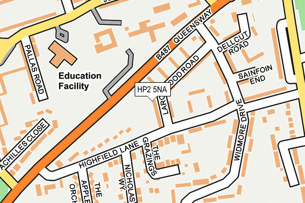 HP2 5NA map - OS OpenMap – Local (Ordnance Survey)