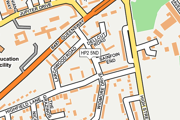 HP2 5ND map - OS OpenMap – Local (Ordnance Survey)