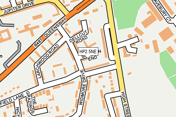 HP2 5NE map - OS OpenMap – Local (Ordnance Survey)