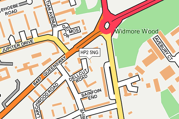 HP2 5NG map - OS OpenMap – Local (Ordnance Survey)