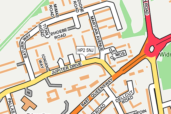 HP2 5NJ map - OS OpenMap – Local (Ordnance Survey)