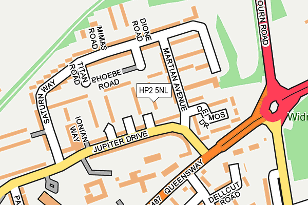 HP2 5NL map - OS OpenMap – Local (Ordnance Survey)