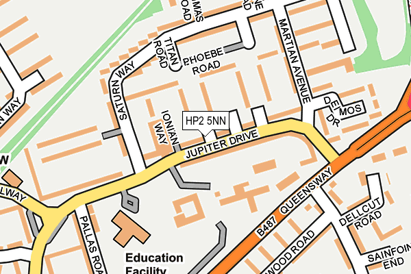 HP2 5NN map - OS OpenMap – Local (Ordnance Survey)