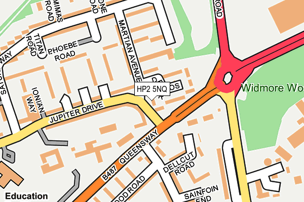 HP2 5NQ map - OS OpenMap – Local (Ordnance Survey)