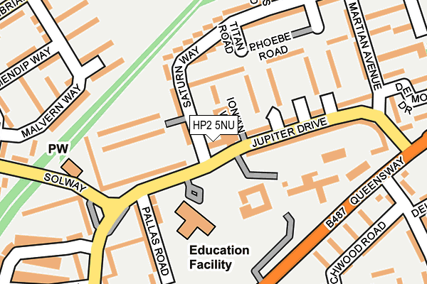 HP2 5NU map - OS OpenMap – Local (Ordnance Survey)