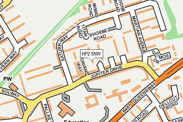 HP2 5NW map - OS OpenMap – Local (Ordnance Survey)