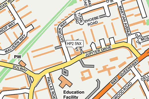 HP2 5NX map - OS OpenMap – Local (Ordnance Survey)