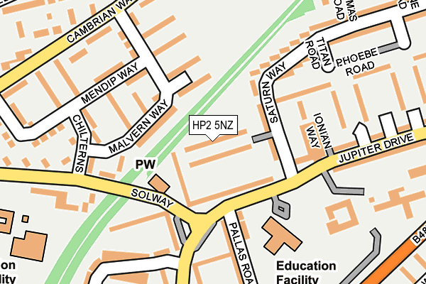 HP2 5NZ map - OS OpenMap – Local (Ordnance Survey)
