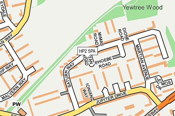 HP2 5PA map - OS OpenMap – Local (Ordnance Survey)