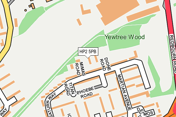 HP2 5PB map - OS OpenMap – Local (Ordnance Survey)