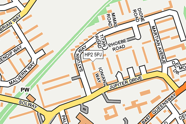 HP2 5PJ map - OS OpenMap – Local (Ordnance Survey)