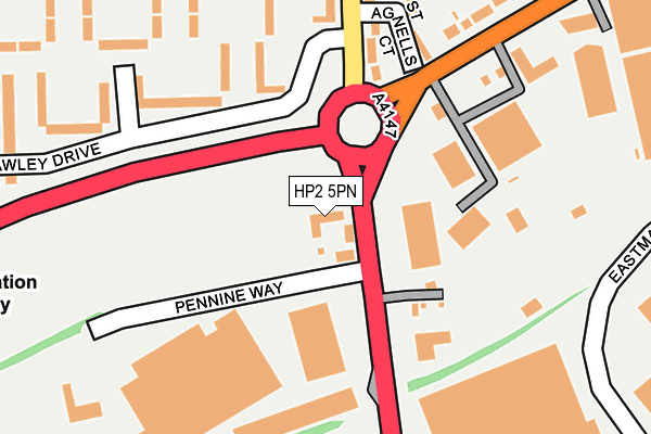 HP2 5PN map - OS OpenMap – Local (Ordnance Survey)