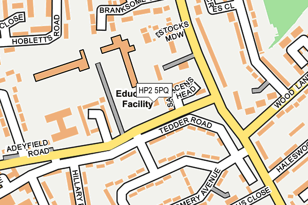 HP2 5PQ map - OS OpenMap – Local (Ordnance Survey)